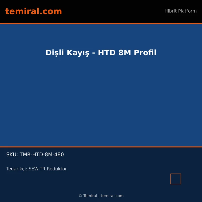 Dişli Kayış - HTD 8M Profil