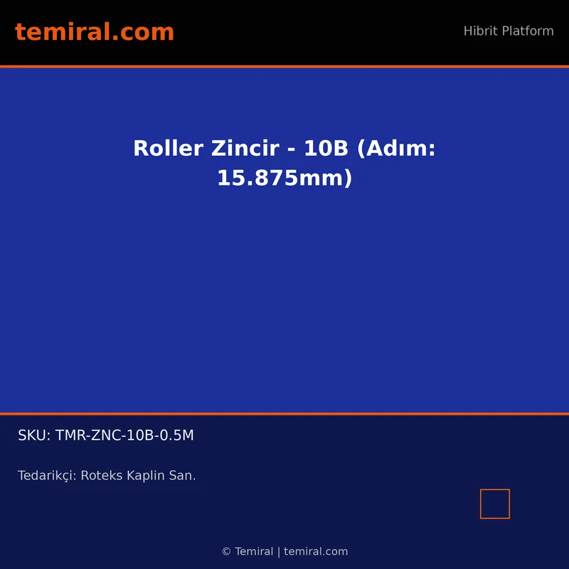 Roller Zincir - 10B (Adım: 15.875mm)
