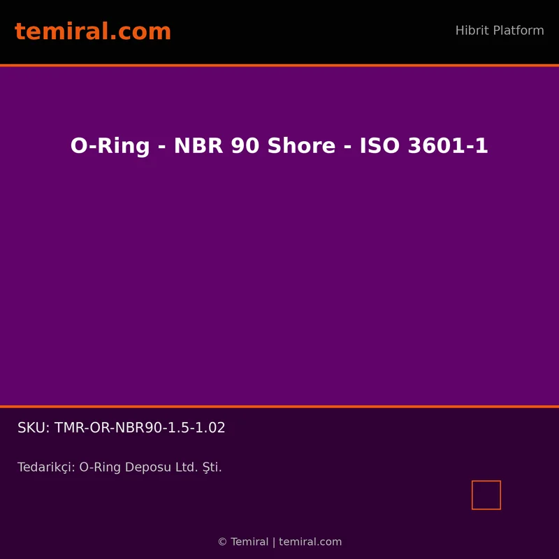O-Ring - NBR 90 Shore - ISO 3601-1