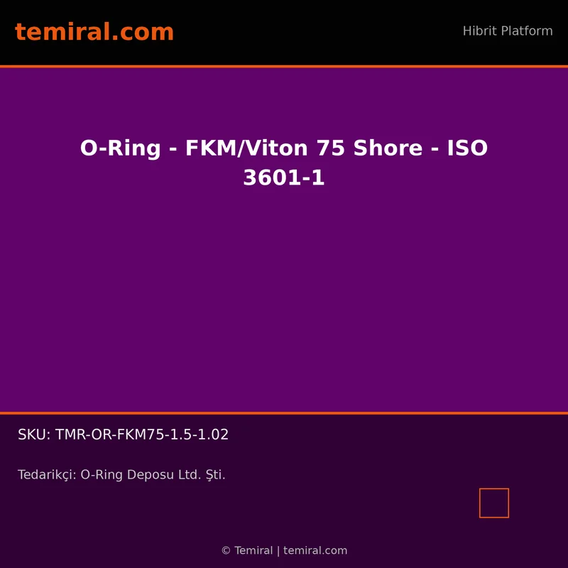O-Ring - FKM/Viton 75 Shore - ISO 3601-1