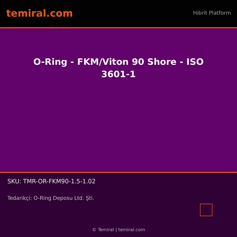 O-Ring - FKM/Viton 90 Shore - ISO 3601-1