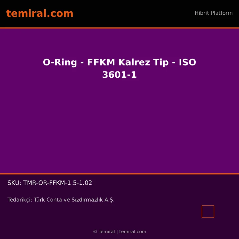 O-Ring - FFKM Kalrez Tip - ISO 3601-1
