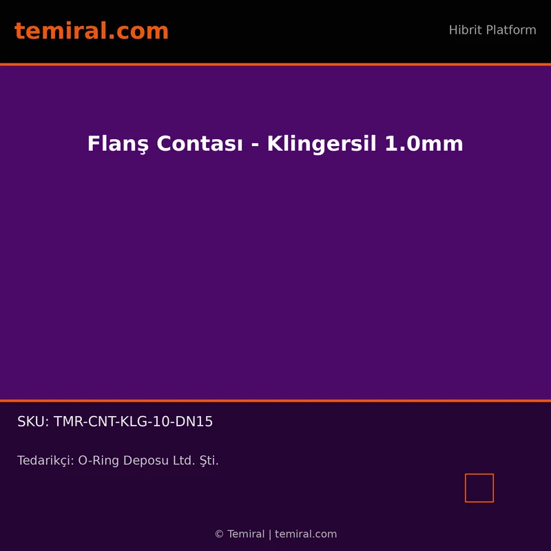 Flanş Contası - Klingersil 1.0mm