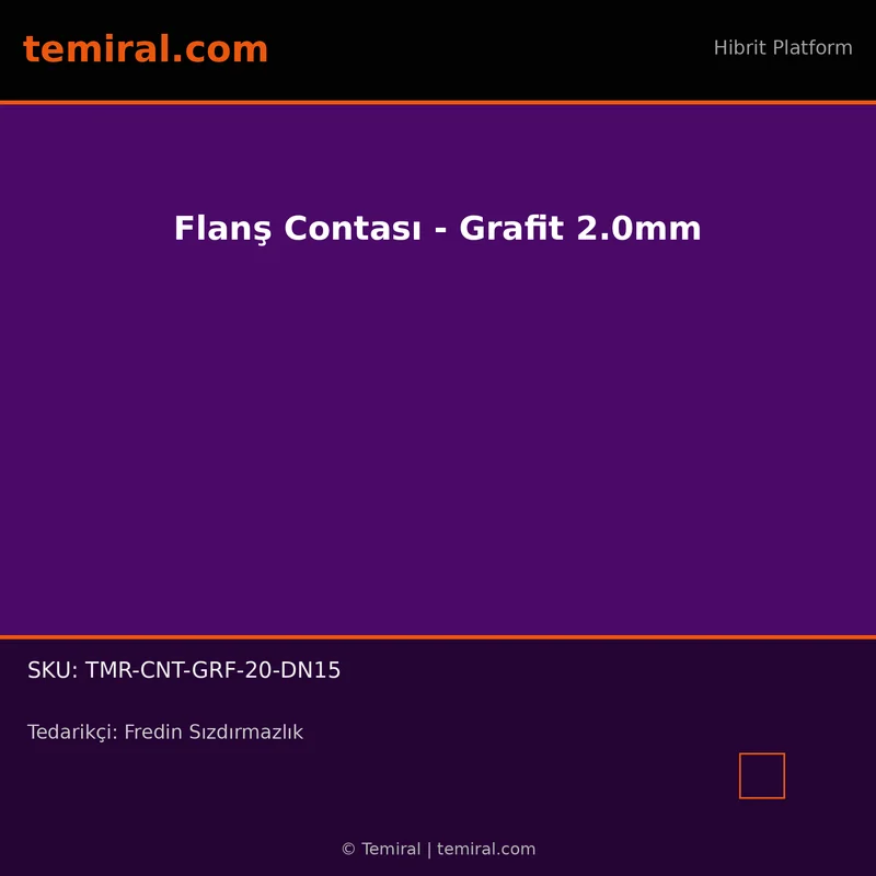 Flanş Contası - Grafit 2.0mm