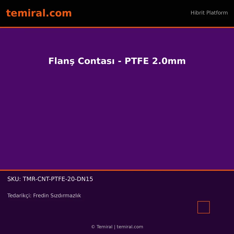 Flanş Contası - PTFE 2.0mm
