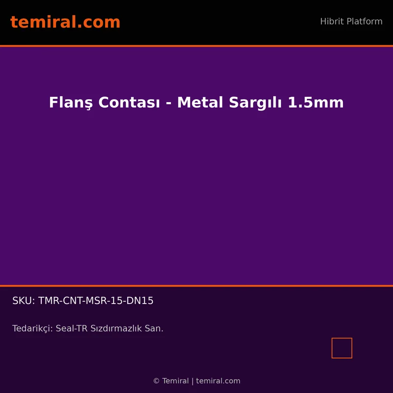 Flanş Contası - Metal Sargılı 1.5mm