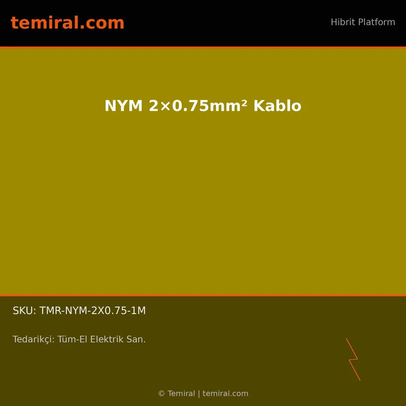 NYM 2×0.75mm² Kablo