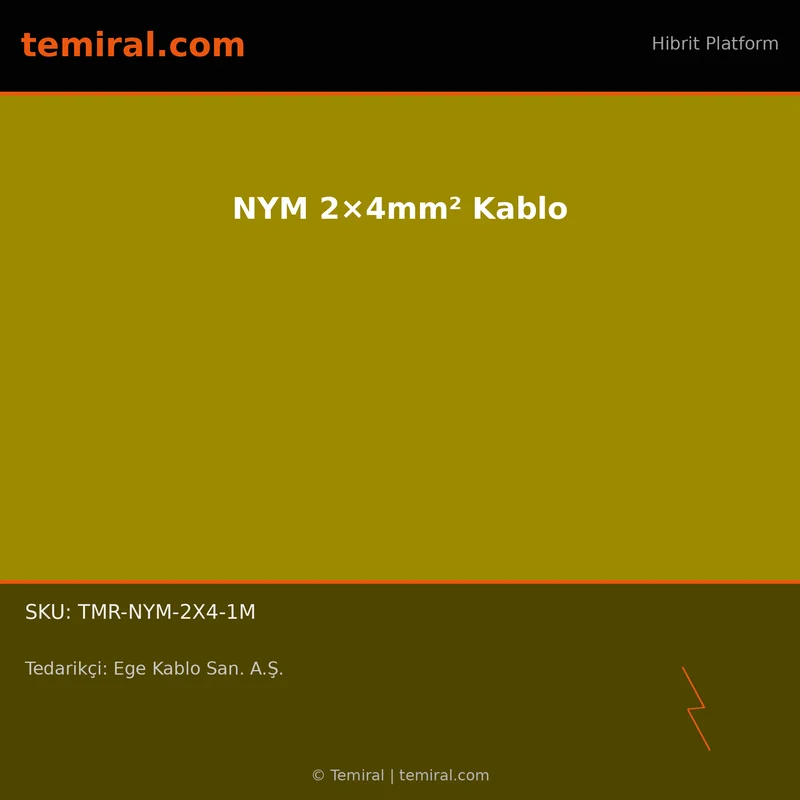 NYM 2×4mm² Kablo