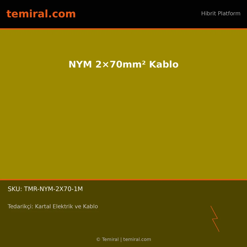 NYM 2×70mm² Kablo