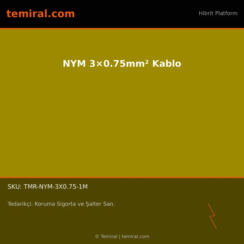NYM 3×0.75mm² Kablo