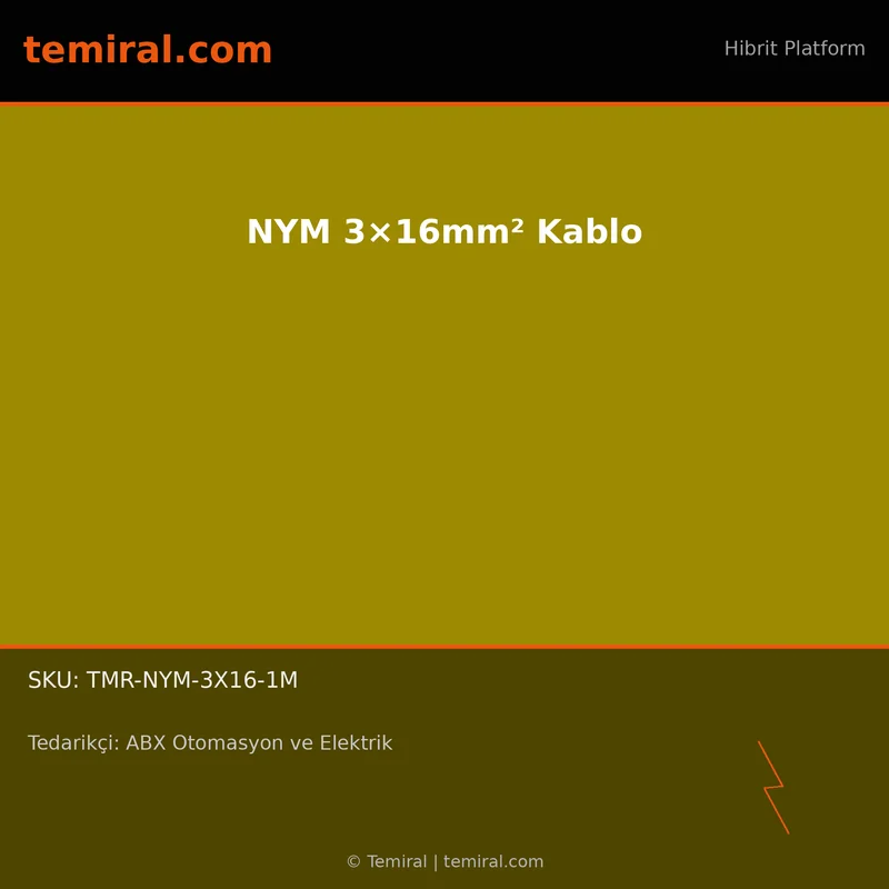 NYM 3×16mm² Kablo