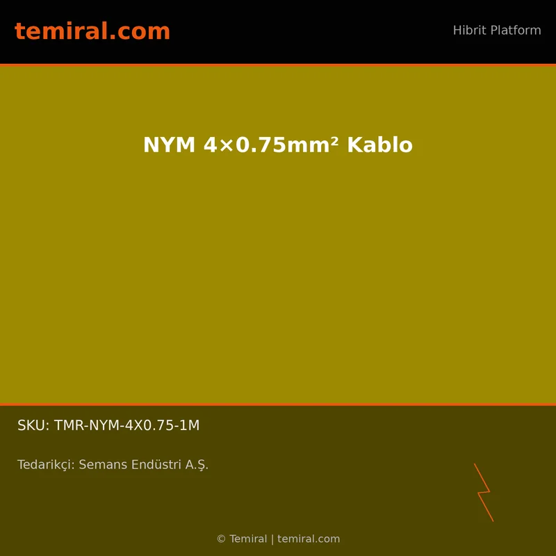 NYM 4×0.75mm² Kablo