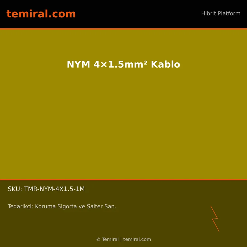 NYM 4×1.5mm² Kablo