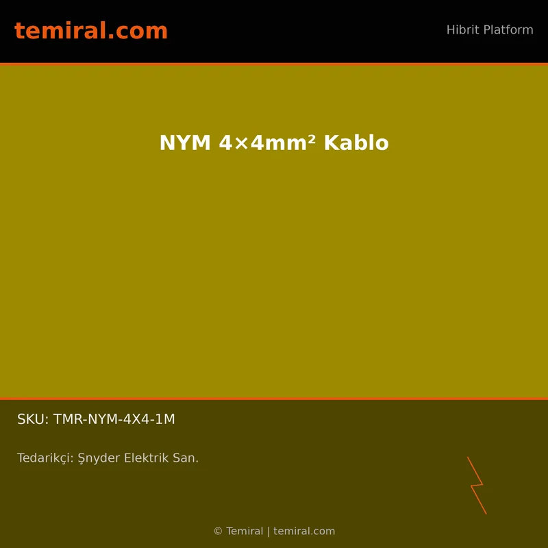 NYM 4×4mm² Kablo