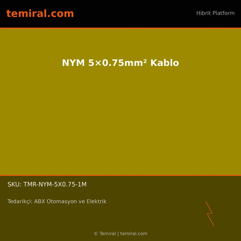 NYM 5×0.75mm² Kablo