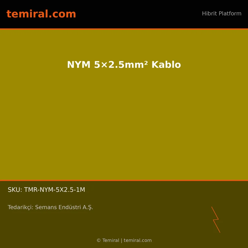 NYM 5×2.5mm² Kablo