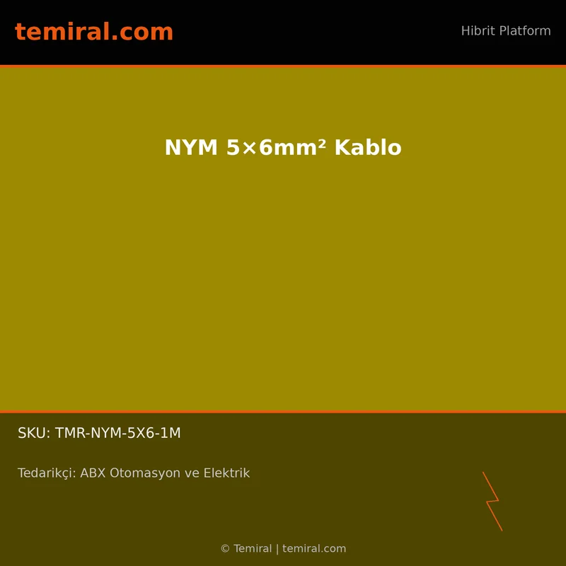 NYM 5×6mm² Kablo