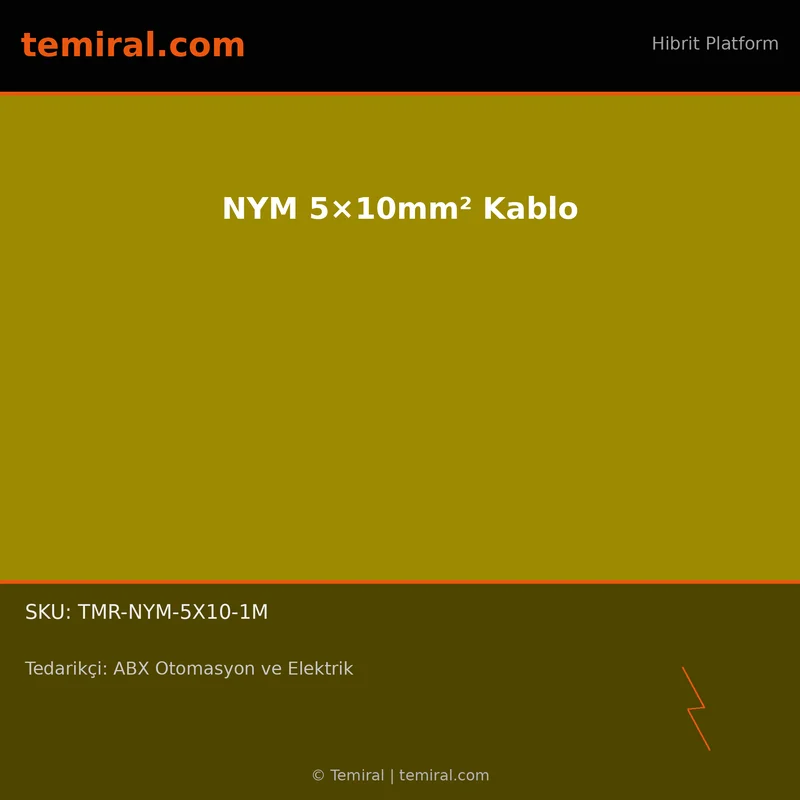 NYM 5×10mm² Kablo
