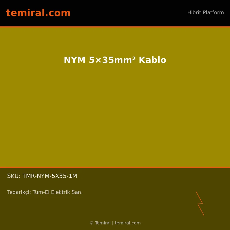 NYM 5×35mm² Kablo