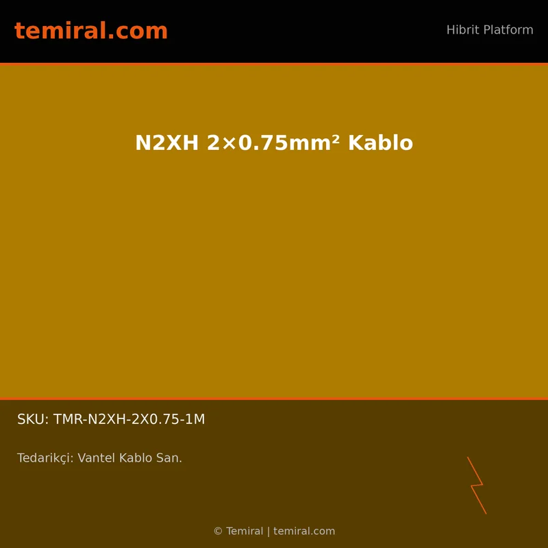 N2XH 2×0.75mm² Kablo