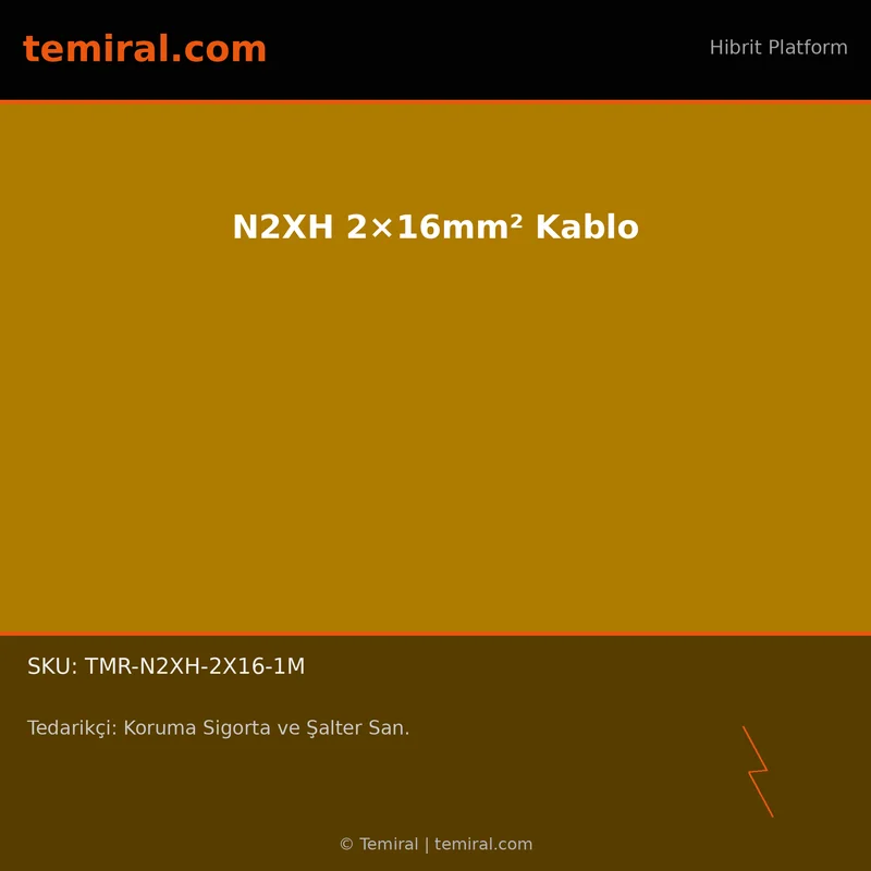 N2XH 2×16mm² Kablo
