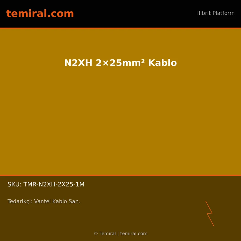 N2XH 2×25mm² Kablo