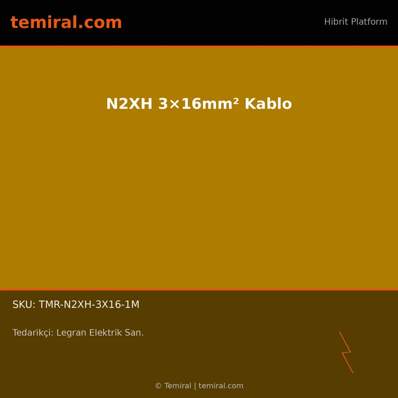 N2XH 3×16mm² Kablo