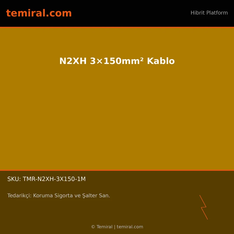 N2XH 3×150mm² Kablo