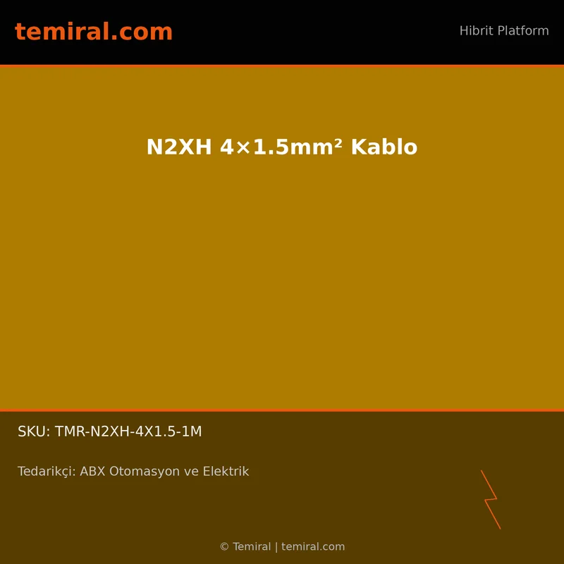 N2XH 4×1.5mm² Kablo