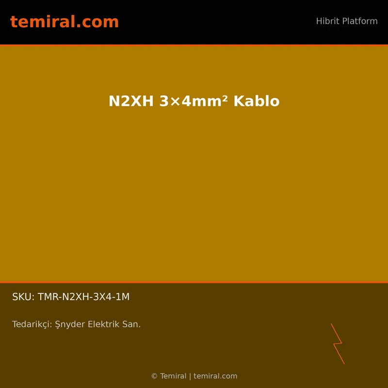 N2XH 3×4mm² Kablo