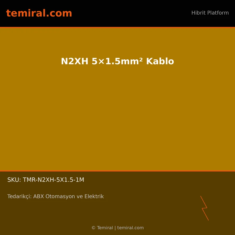 N2XH 5×1.5mm² Kablo