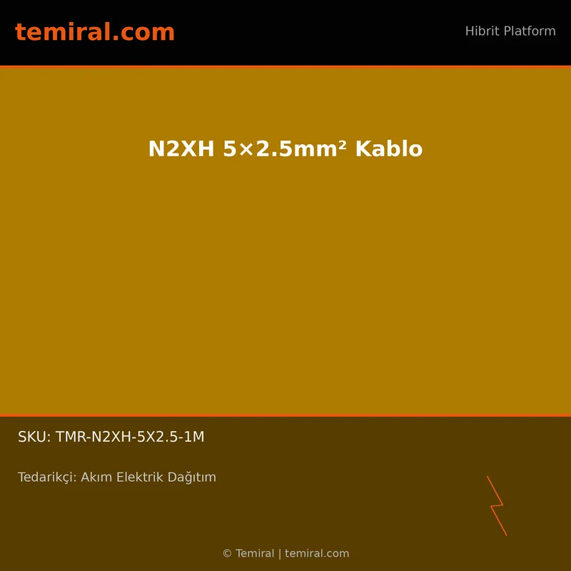 N2XH 5×2.5mm² Kablo