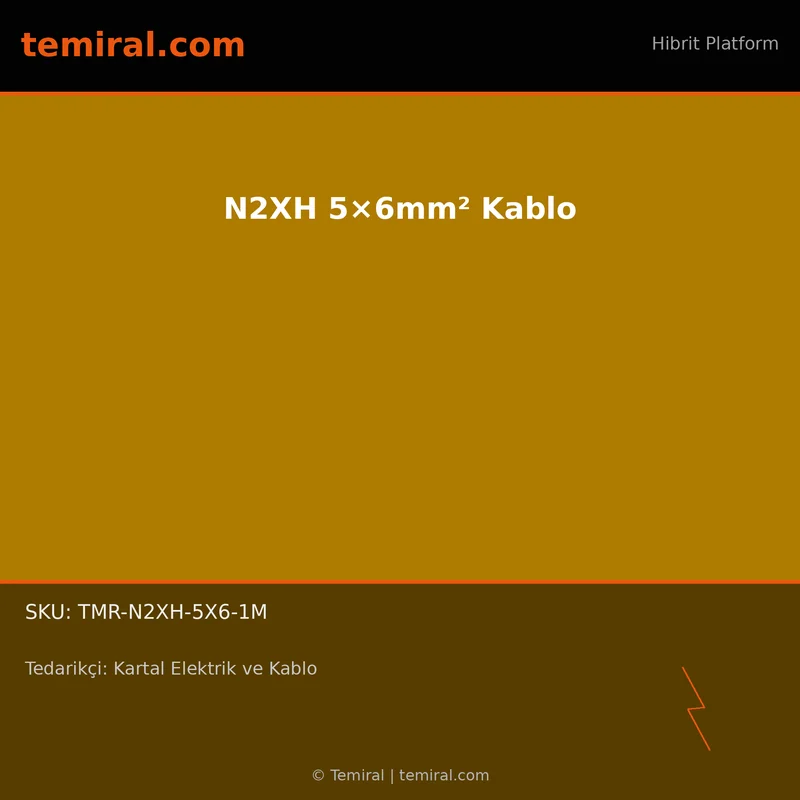 N2XH 5×6mm² Kablo