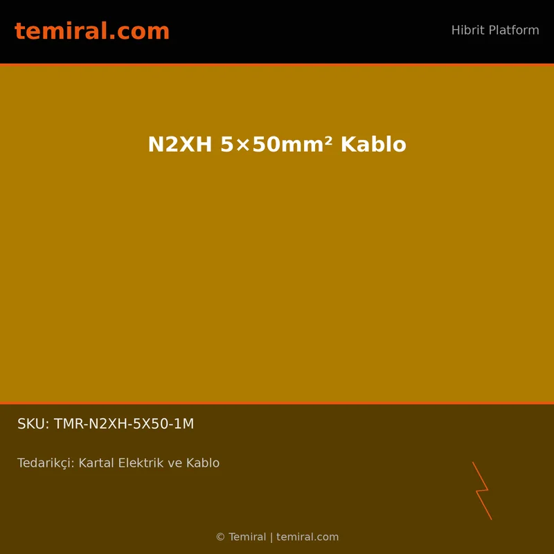 N2XH 5×50mm² Kablo