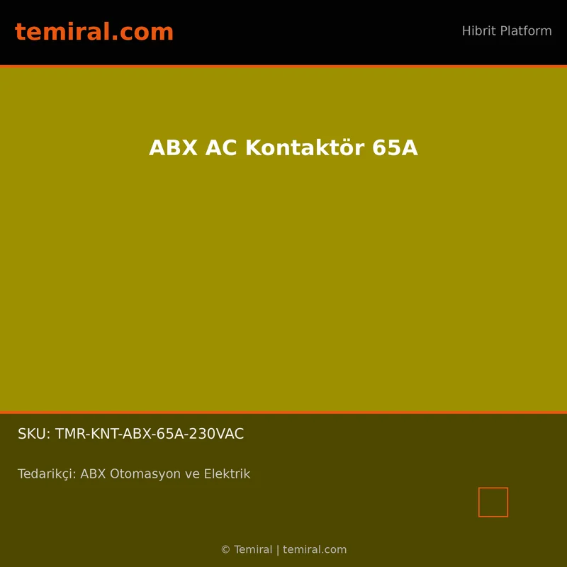 ABX AC Kontaktör 65A