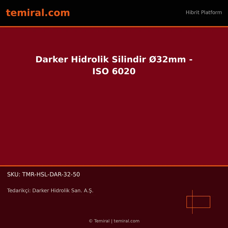 Darker Hidrolik Silindir Ø32mm - ISO 6020
