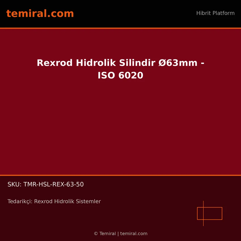 Rexrod Hidrolik Silindir Ø63mm - ISO 6020