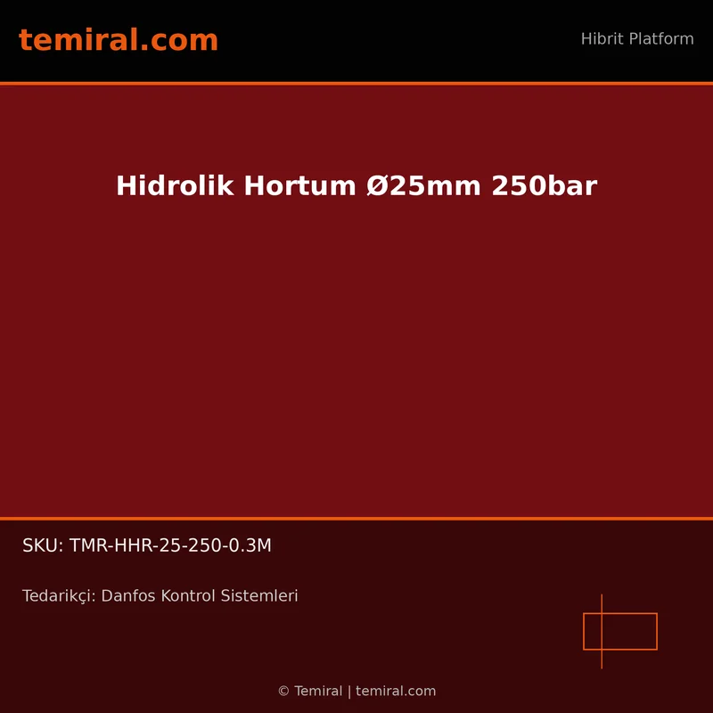 Hidrolik Hortum Ø25mm 250bar
