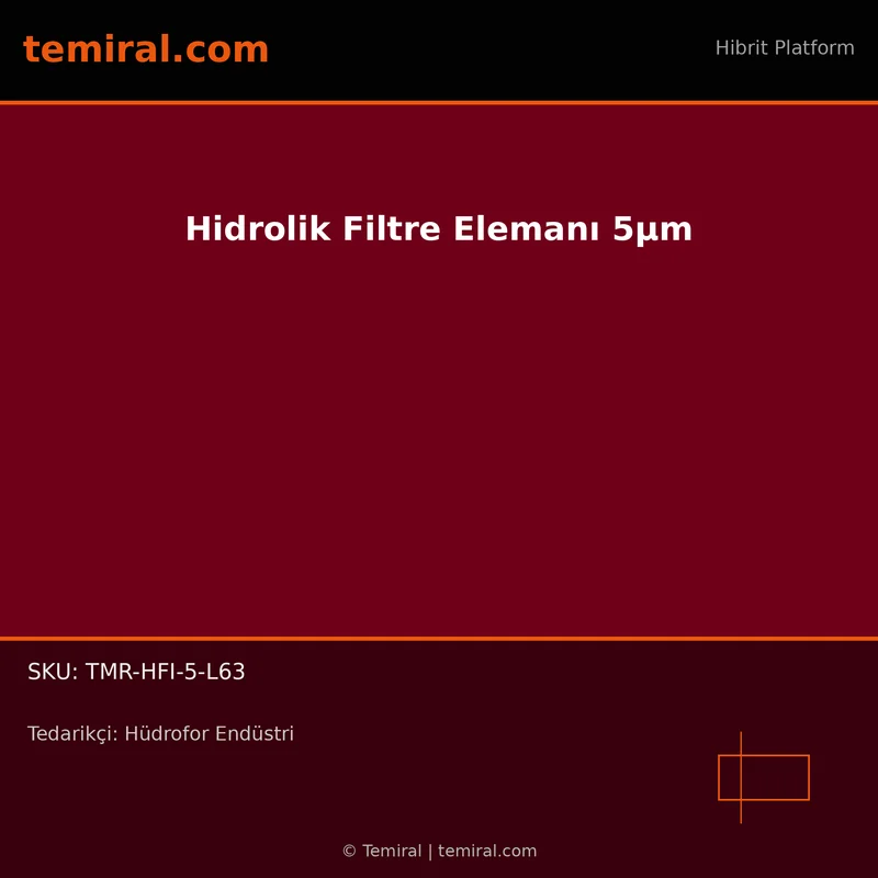 Hidrolik Filtre Elemanı 5µm
