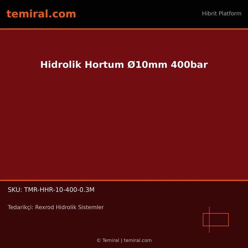 Hidrolik Hortum Ø10mm 400bar