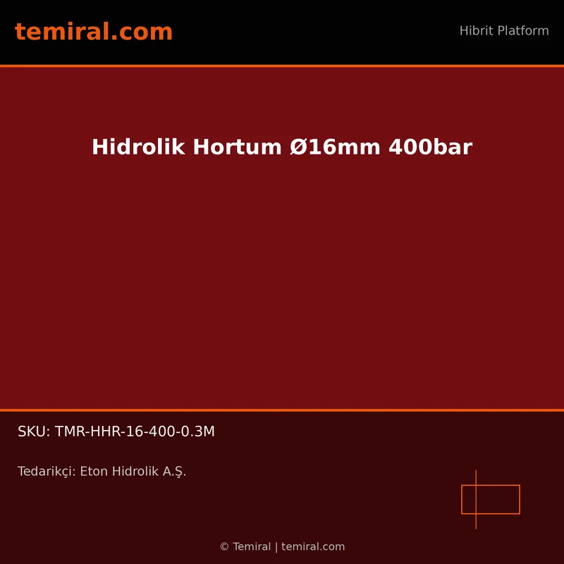 Hidrolik Hortum Ø16mm 400bar