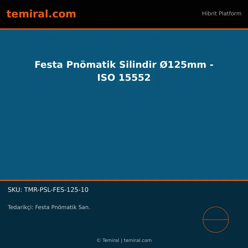 Festa Pnömatik Silindir Ø125mm - ISO 15552