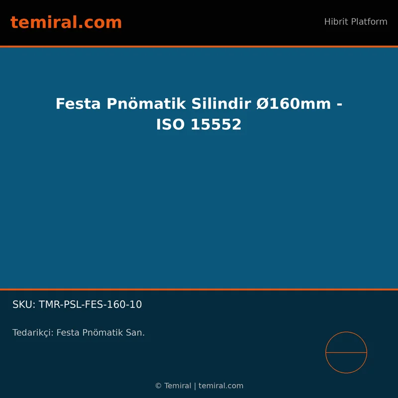 Festa Pnömatik Silindir Ø160mm - ISO 15552