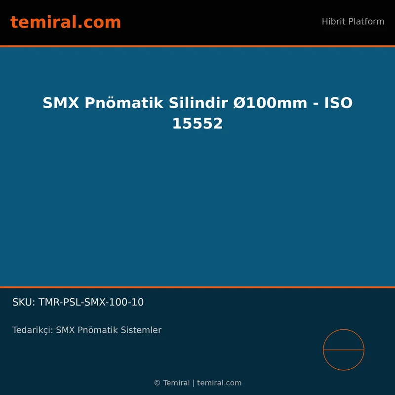 SMX Pnömatik Silindir Ø100mm - ISO 15552