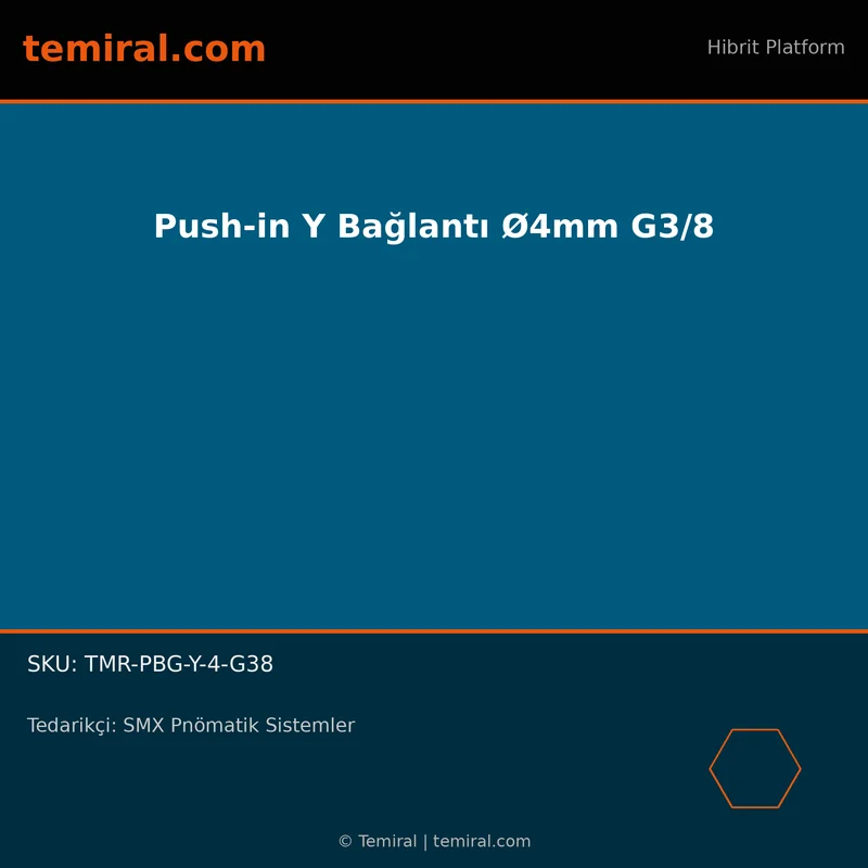 Push-in Y Bağlantı Ø4mm G3/8