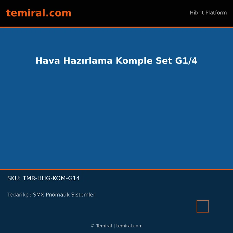 Hava Hazırlama Komple Set G1/4