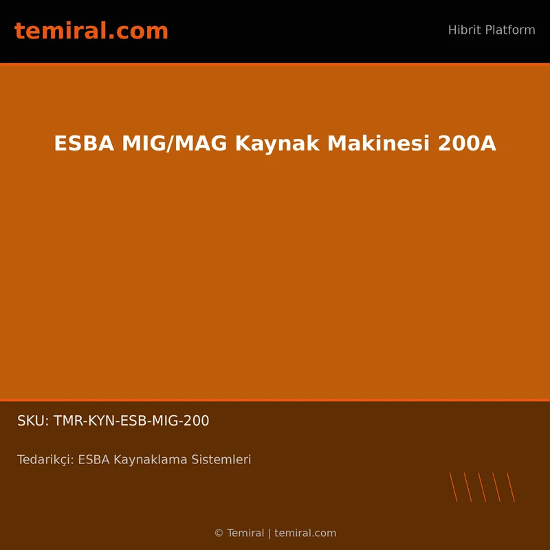 ESBA MIG/MAG Kaynak Makinesi 200A