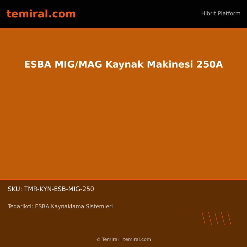 ESBA MIG/MAG Kaynak Makinesi 250A