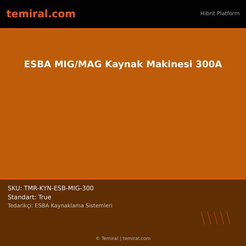 ESBA MIG/MAG Kaynak Makinesi 300A