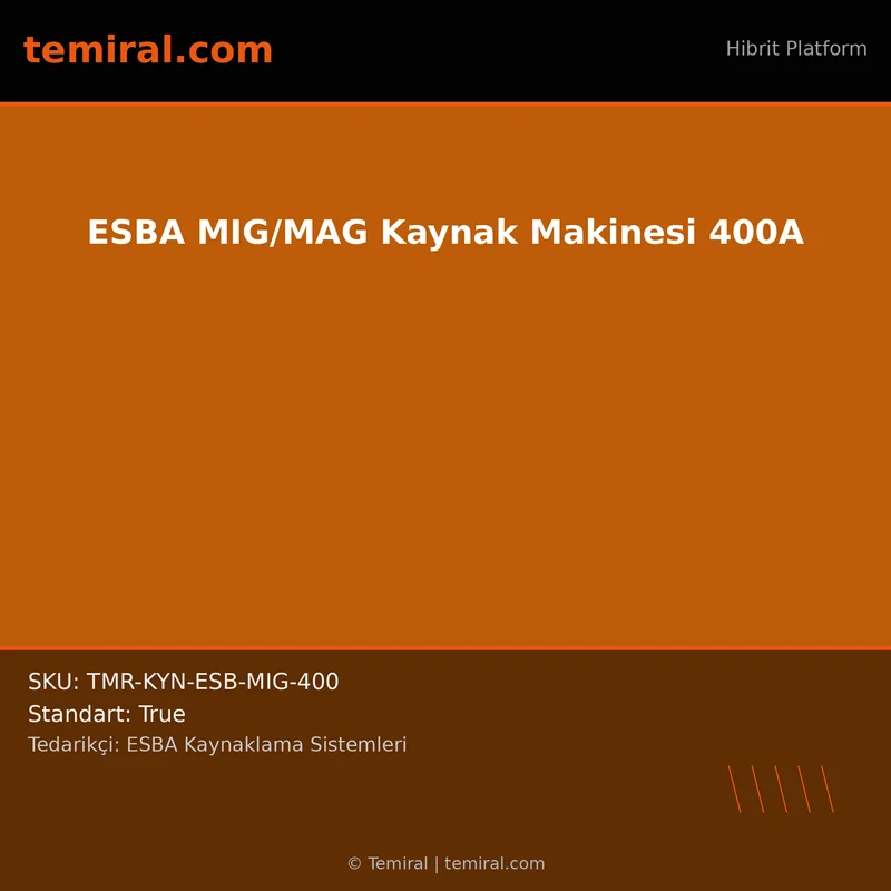 ESBA MIG/MAG Kaynak Makinesi 400A